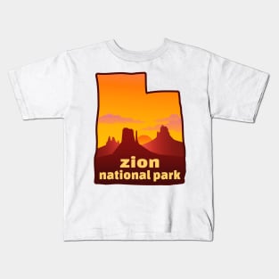 Zion National Park Utah Kids T-Shirt
